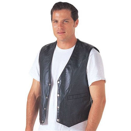 #RJAYS LEATHER LACE-UP VEST (SM)