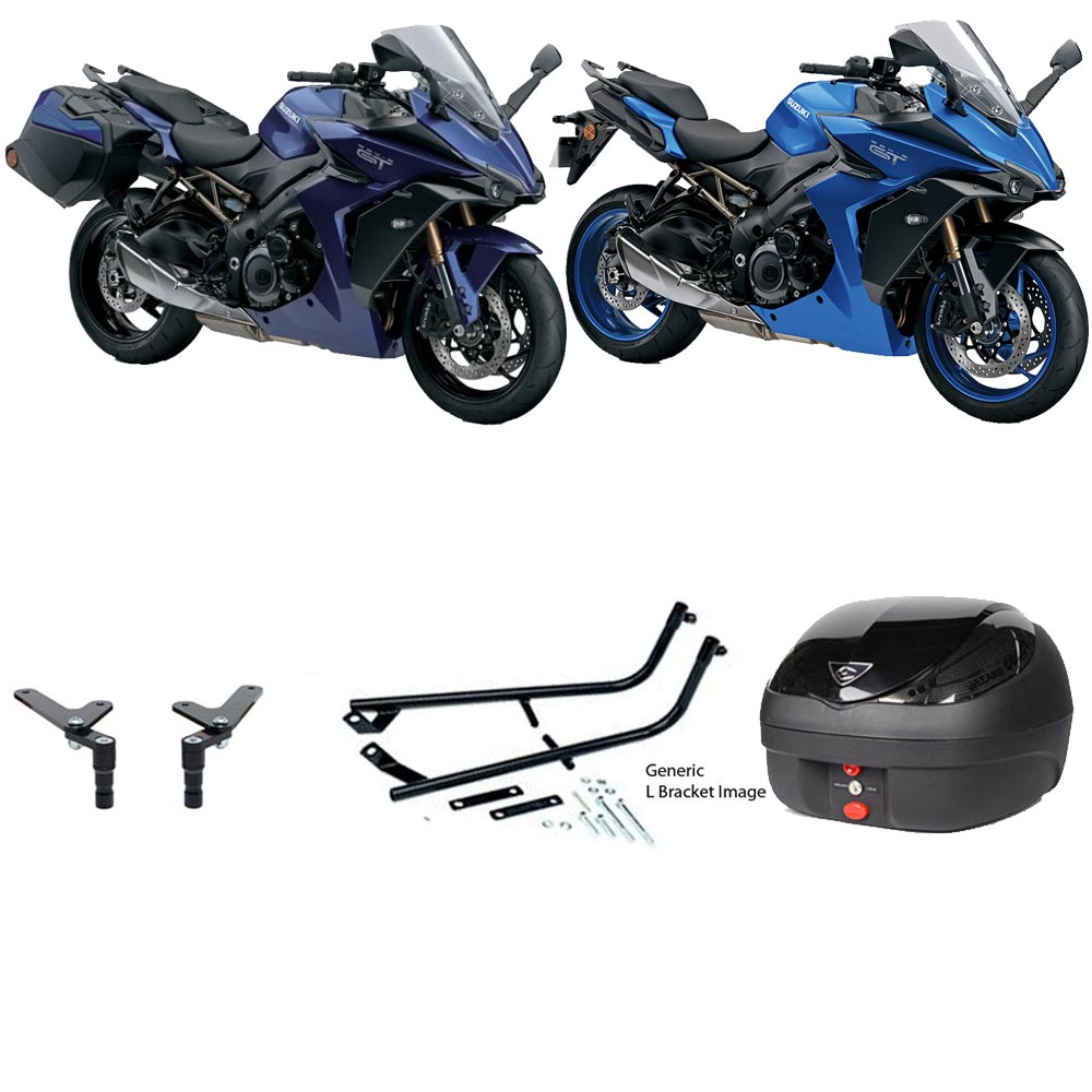 V36 Wizard Black Topbox Kit GSX-S 1000 GT 22-25 - S138V36BPBLK