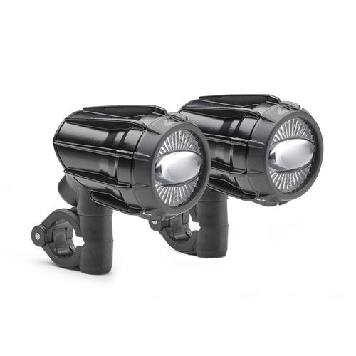 GIVI UNIVERSAL PROJECTOR LED FOG LAMPS (PAIR) ALUMINIUM BLACK/BLACK