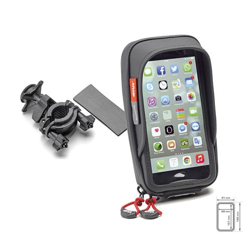 #GIVI UNIVERSAL PHONE HOLDER - LARGE (IPHONE 6S/6S+/7/7+/8/8+/X) 8cm X 16cm INNER