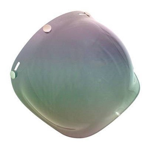 SCORPION 3 STUD BUBBLE VISOR - LIGHT TINT W/RAINBOW MIRROR