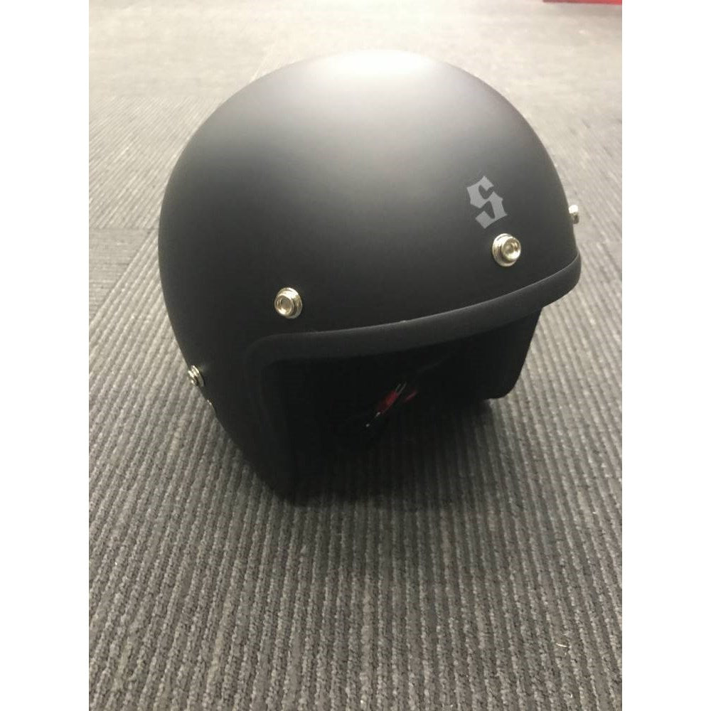 #SCORPION BARON HELMET MATT BLACK - WITH STUDS (LG) [ONC01]