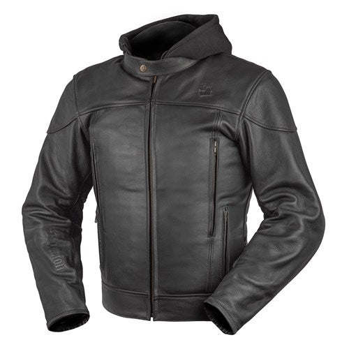 SCORPION FUEL LEATHER JKT BLK (SM)