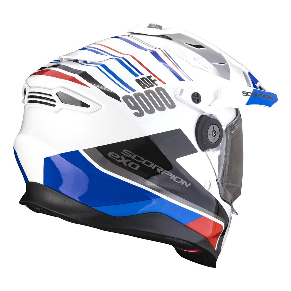 SCORPION EXO ADF-9000 AIR DESERT - WHITE/BLUE/RED (LG)