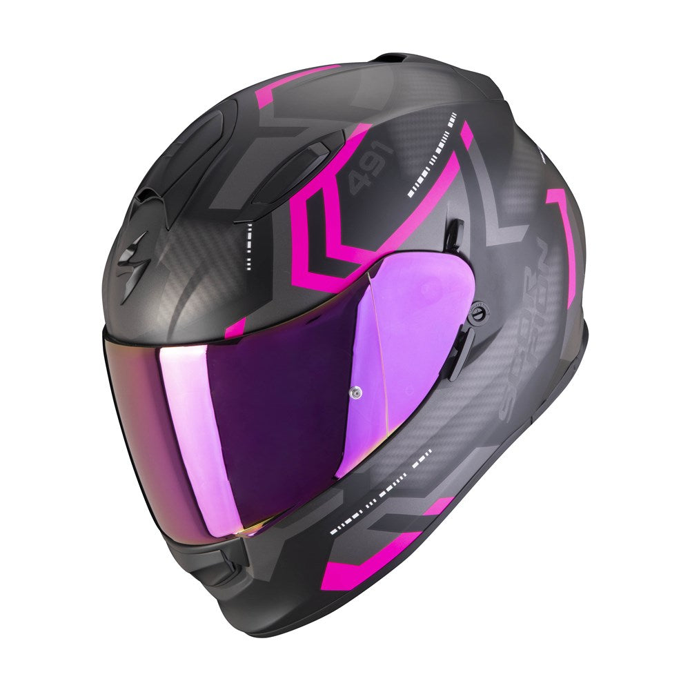 SCORPION EXO EXO-491 SPIN - MATTE BLACK/PINK