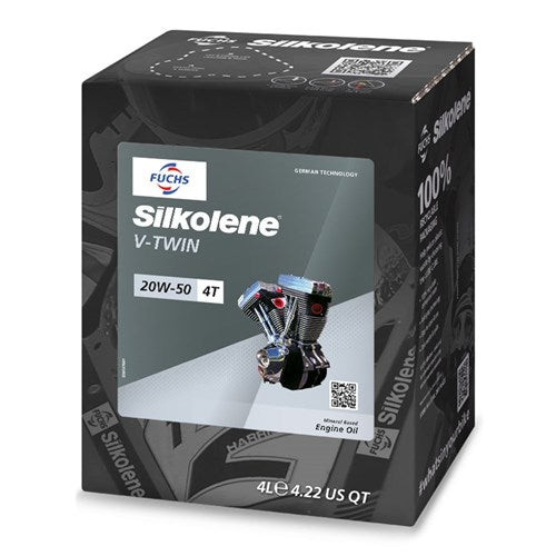 SILKOLENE V-TWIN 20W-50 (4L) CUBE (CTN 4) (WAS SK600985387)