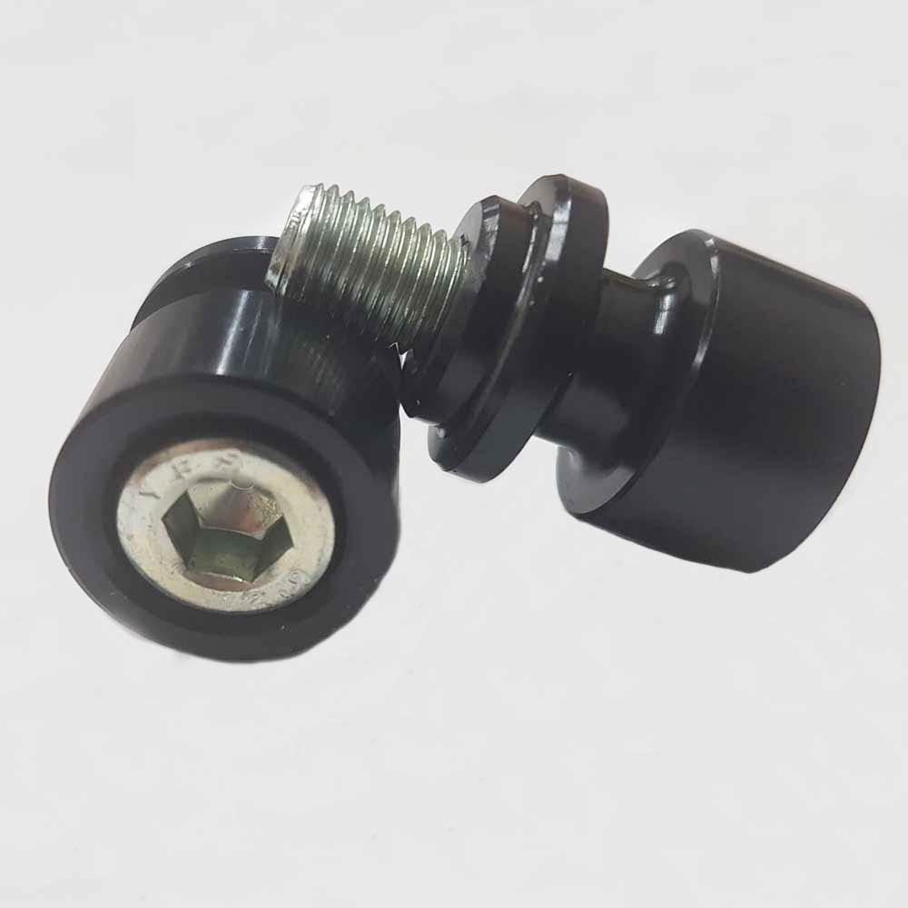 OGGY KNOBBS REAR PICK UP SPOOLS - M10 x 1.25 + 15mm spacer BLACK - SPU10L15BLK