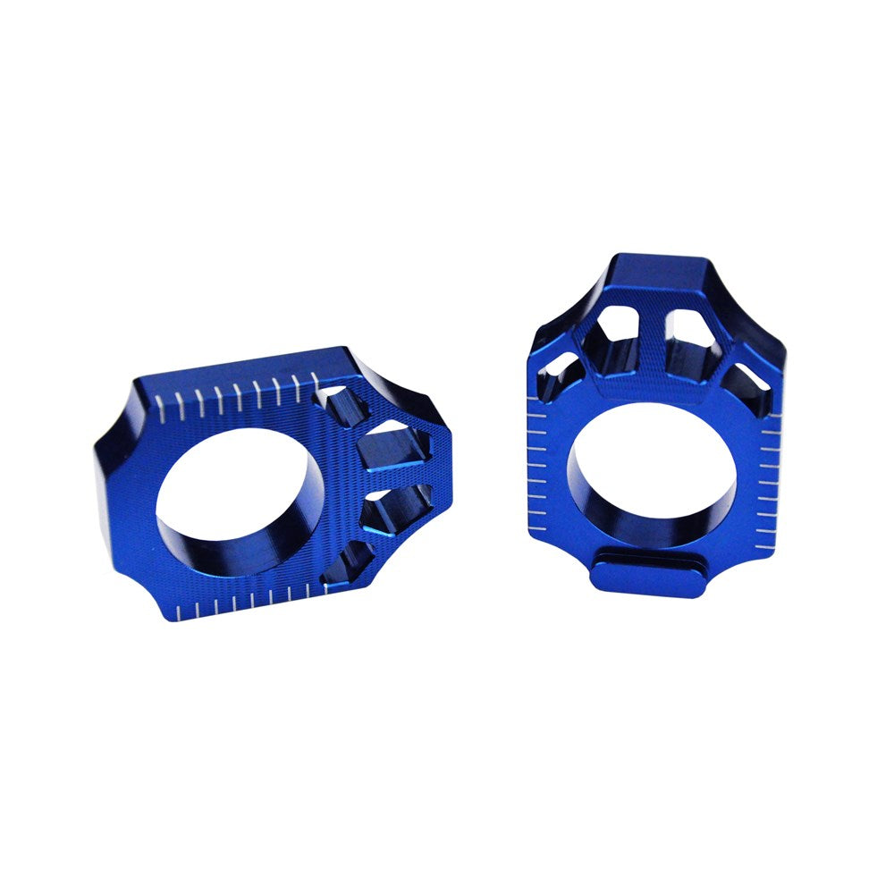SCAR AXLE BLOCKS YZ250F 12-17 / YZ450F 10-17 BLU