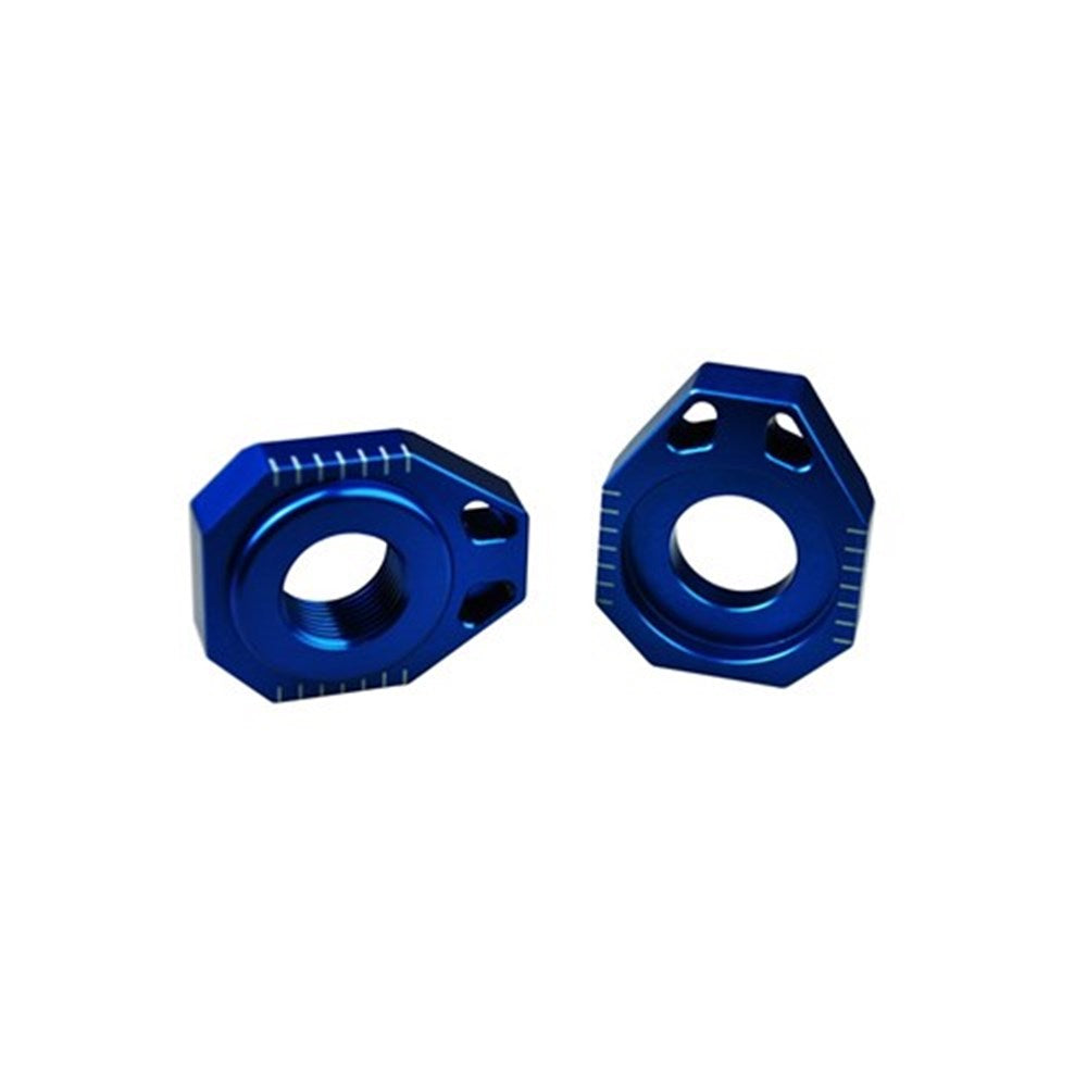 SCAR AXLE BLOCKS KTM (25MM) 125-525 SX-SX-F-XC-XC-F 2013-22 BLU