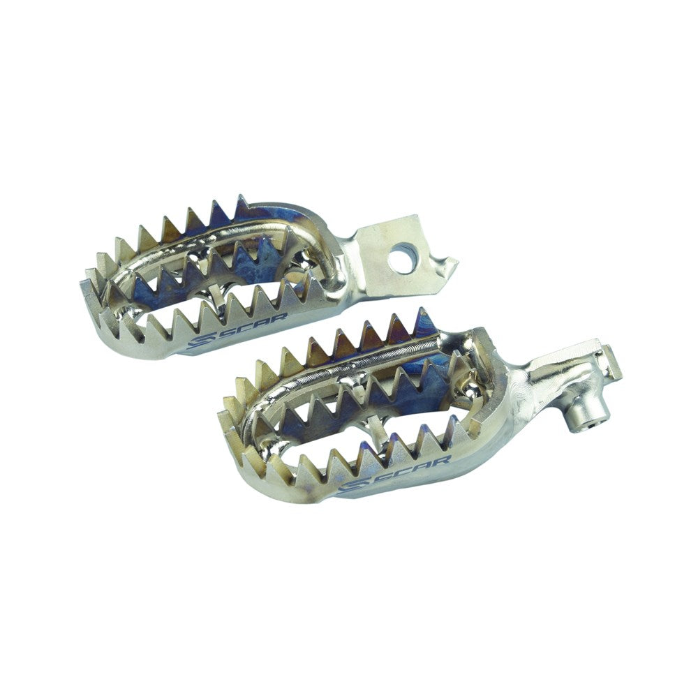 SCAR TITANIUM GRIPPER FOOTPEGS SUZUKI RMZ250 2010-2022 / RMZ450 2008-2022