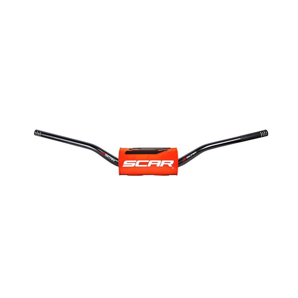 SCAR O2 H/BAR TAPERED KTM 85SX BAR BLK / PAD ORG