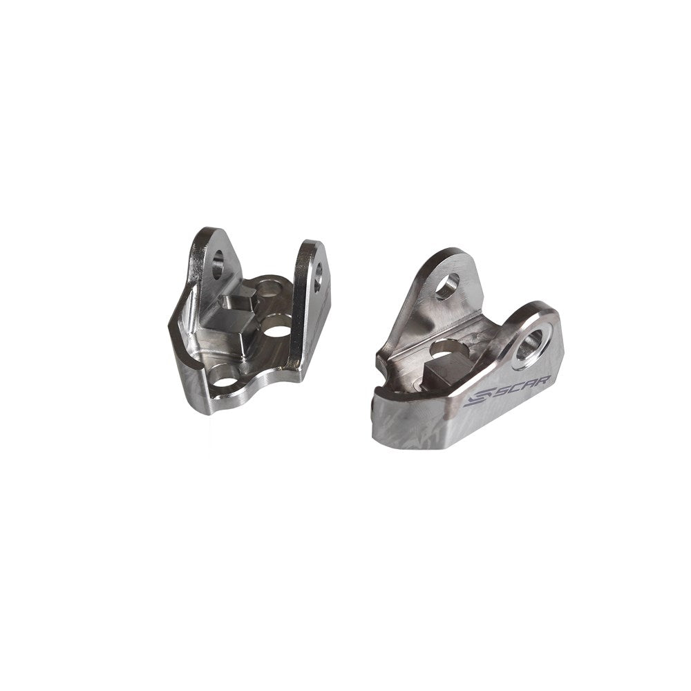 SCAR TITANIUM FOOTPEG MOUNT BRACKETS YZF250/450 2008-2022