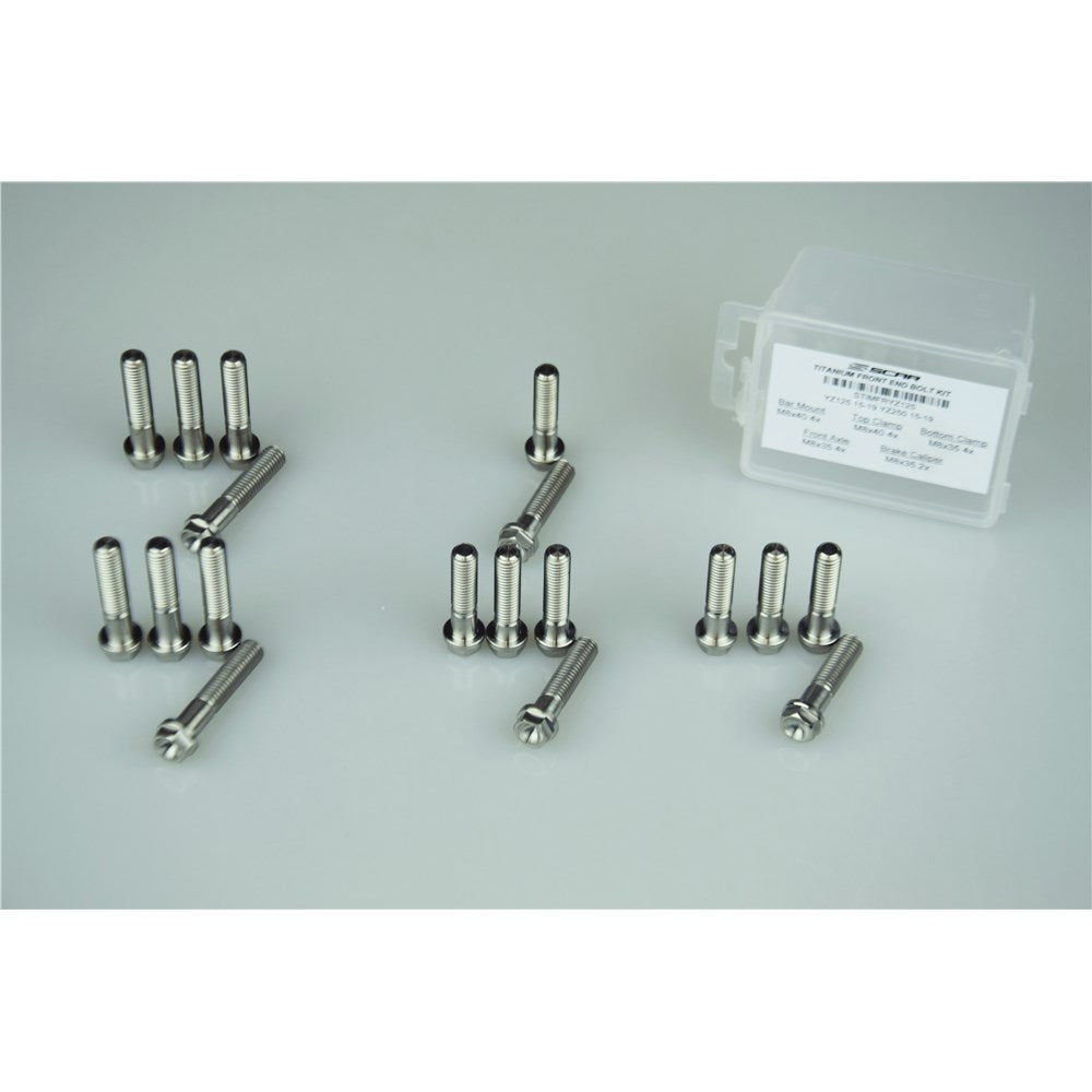 SCAR TITANIUM FRONT END KIT BOLT YAMAHA YZ125-250 2015-2022