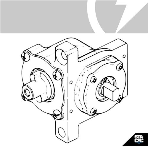 STACYC S/P - UNI 18/20E - R/MENT 90 GEARBOX