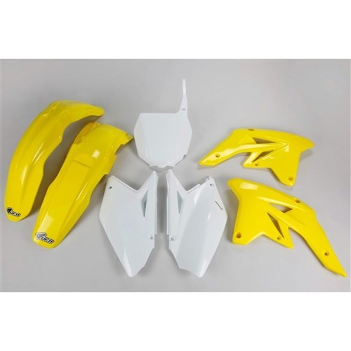 #UFO SUZUKI RMZ250 07-09 PLASTICS KIT (2007-08 OEM) (WILL BECOME SUKIT407FE999)