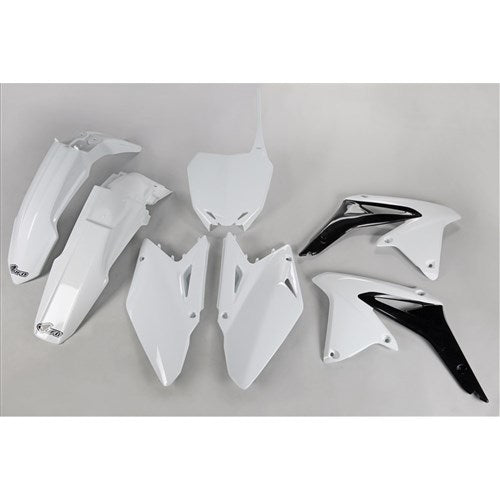 #UFO SUZUKI RMZ450 08-17 PLASTICS KIT (WHT) (WILL BECOME SUKIT409FE041)