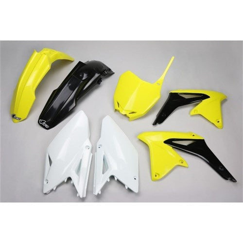 #UFO SUZUKI RMZ450 08-17 PLASTICS KIT (2013 OEM) (WILL BECOME SUKIT414FE999)