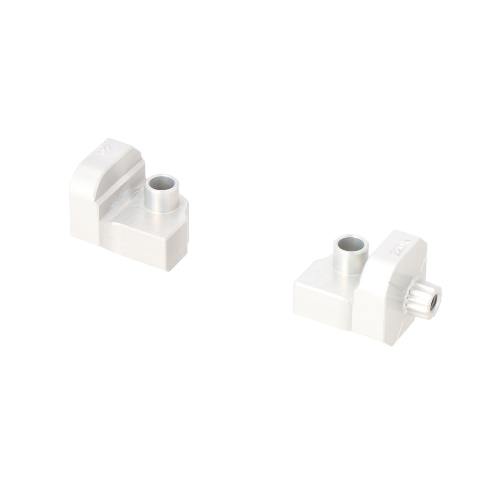 Mounting kit for EVO footrest. Silver. Aprilia Touareg 660 (21-) (FRS.13.112.80200/S)