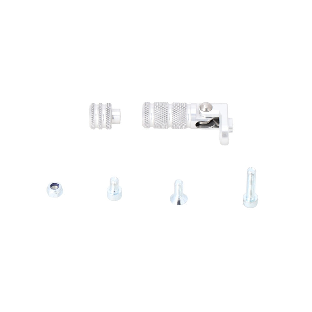 Gear lever tread. Silver. Knurled. incl. extension. (FSC.00.127.10100/S)