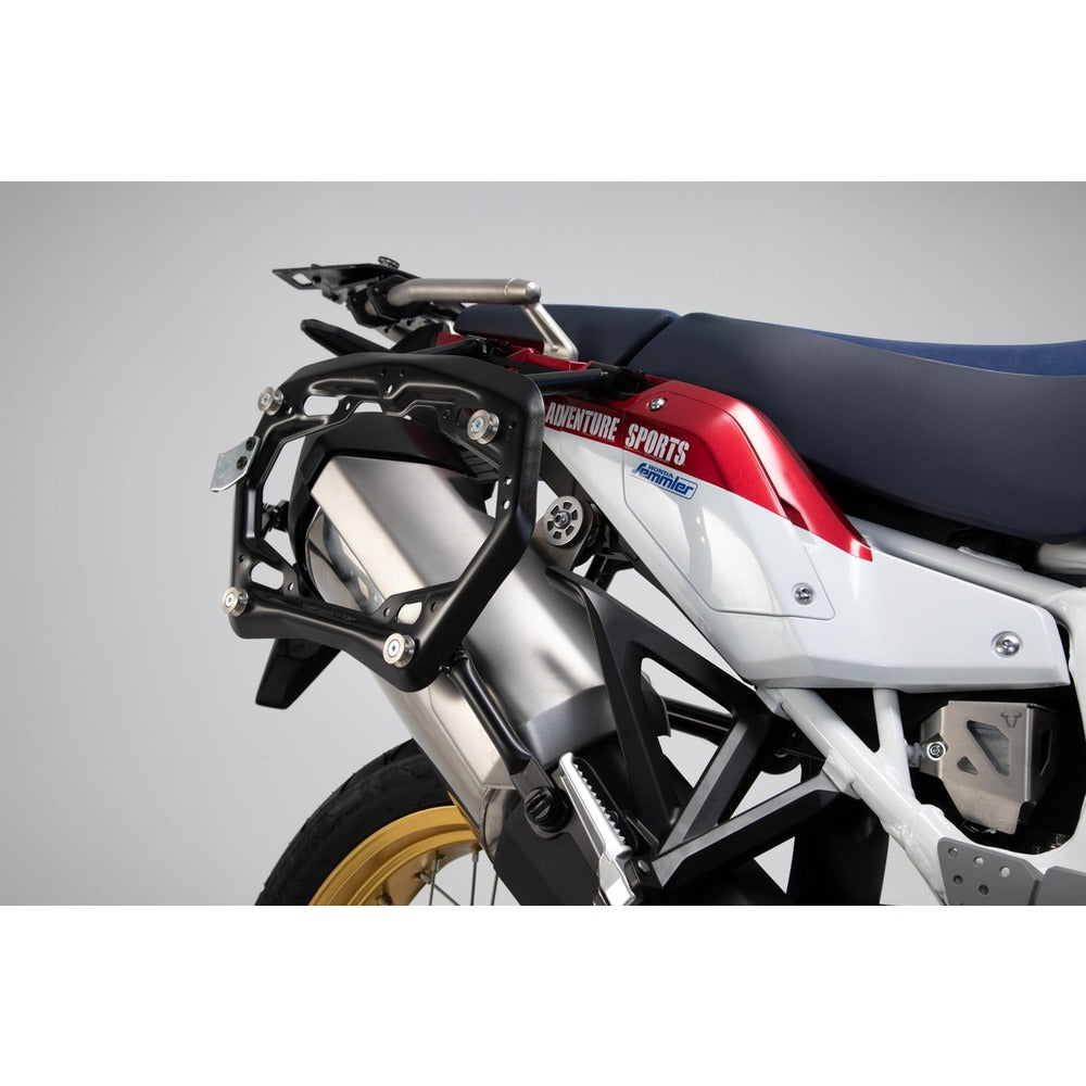 PRO side carrier off-road edition. Black. Honda Africa Twin / Adv Sports (18-). (KFT.01.890.30100/B)