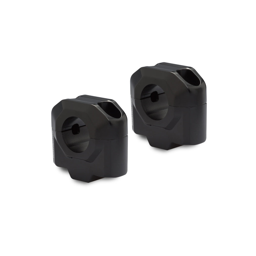 Bar riser for diam 28 mm handlebar. H=30 mm. Black. (LEH.00.039.24100.30/B)