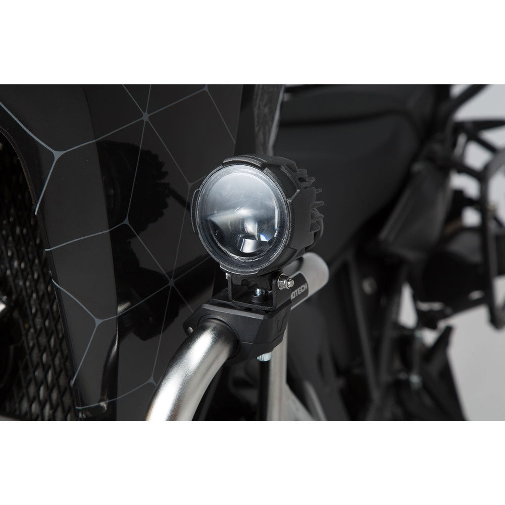 Crash bar clamps for lights. Black. For diam 22/25,4/26/27/28 mm crash bars. (NSW.00.004.13000/B)
