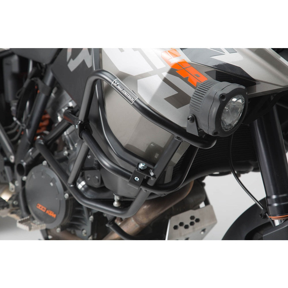 Upper crash bar for orig. KTM crash bar. Black. 1290 SAdv R / S (16-), 1090 Adv (16-). (SBL.04.879.10001/B)