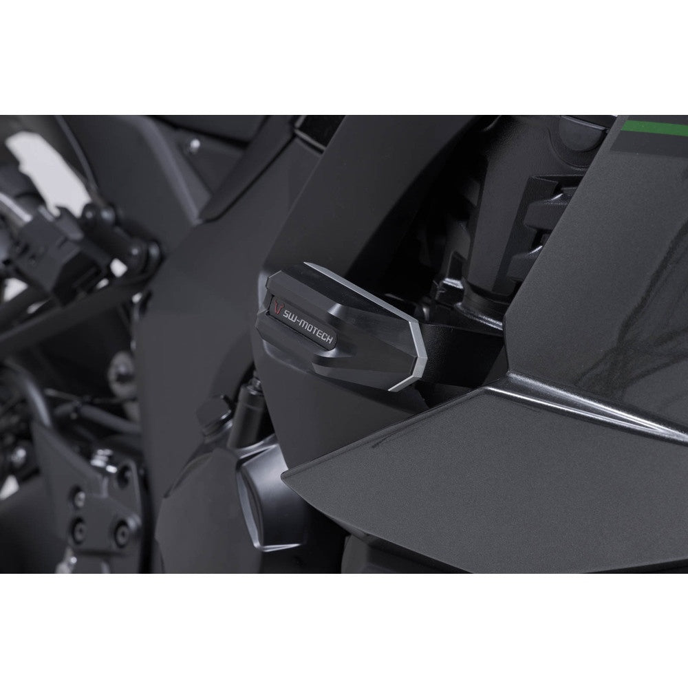 Frame slider kit.Black.Kawasaki Ninja 1100 SX/SE (24-), Ninja 1000SX (19-24) (STP.08.590.11602/B) Surperseded from SW-STP0859011601-B