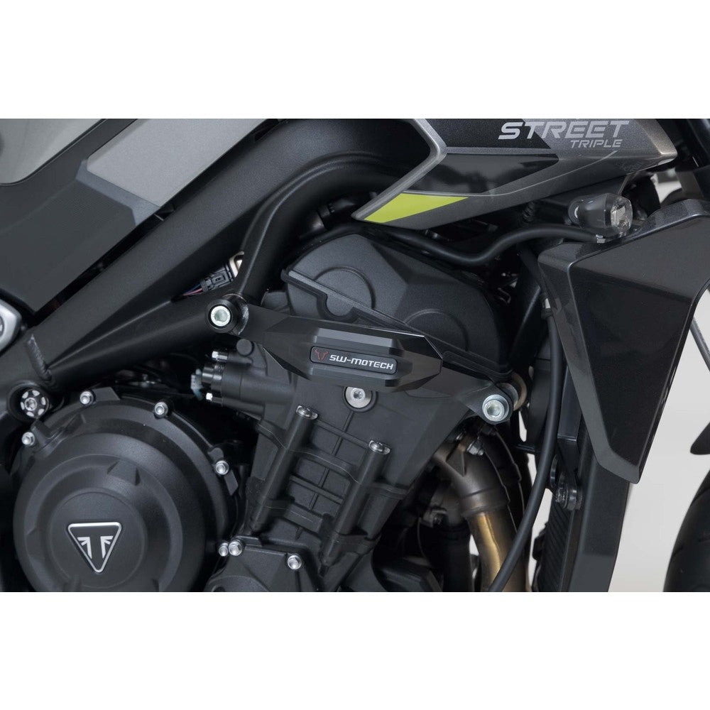 Frame slider kit. Black. Triumph Street Triple (12-) / Rx (15-). (STP.11.590.10400/B)