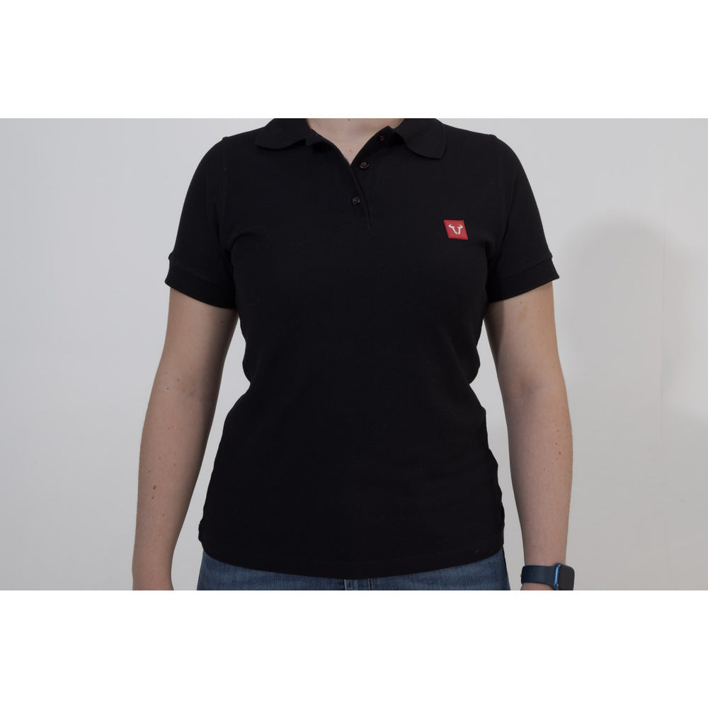 Polo shirt. Core Line. Black. Women. Size M. (WER.BKL.032.M.10000)