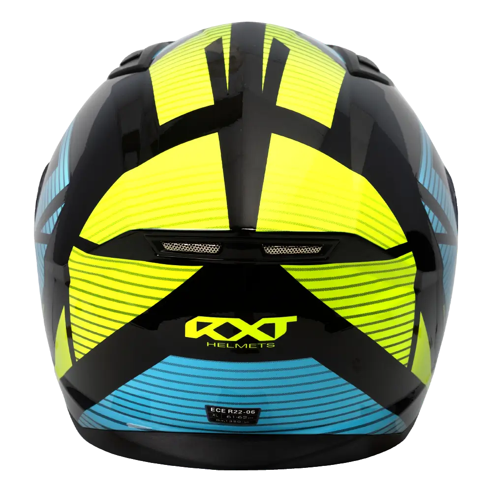 SUZUKA GLOSS BLACK/BLUE/FLURO