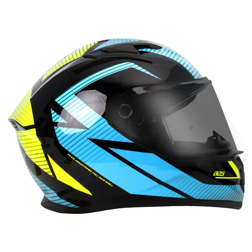 SUZUKA GLOSS BLACK/BLUE/FLURO