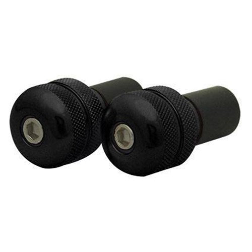 TARMAC BAR ENDS KNURLED 21MM LONG BLACK