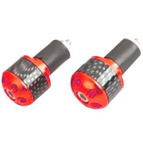 TARMAC BAR ENDS CARBON PRINT 25MM LONG RED