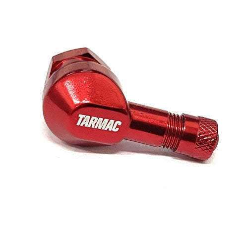 TARMAC TUBELESS VALVE ALLOY 11.3mm RED (PAIR)