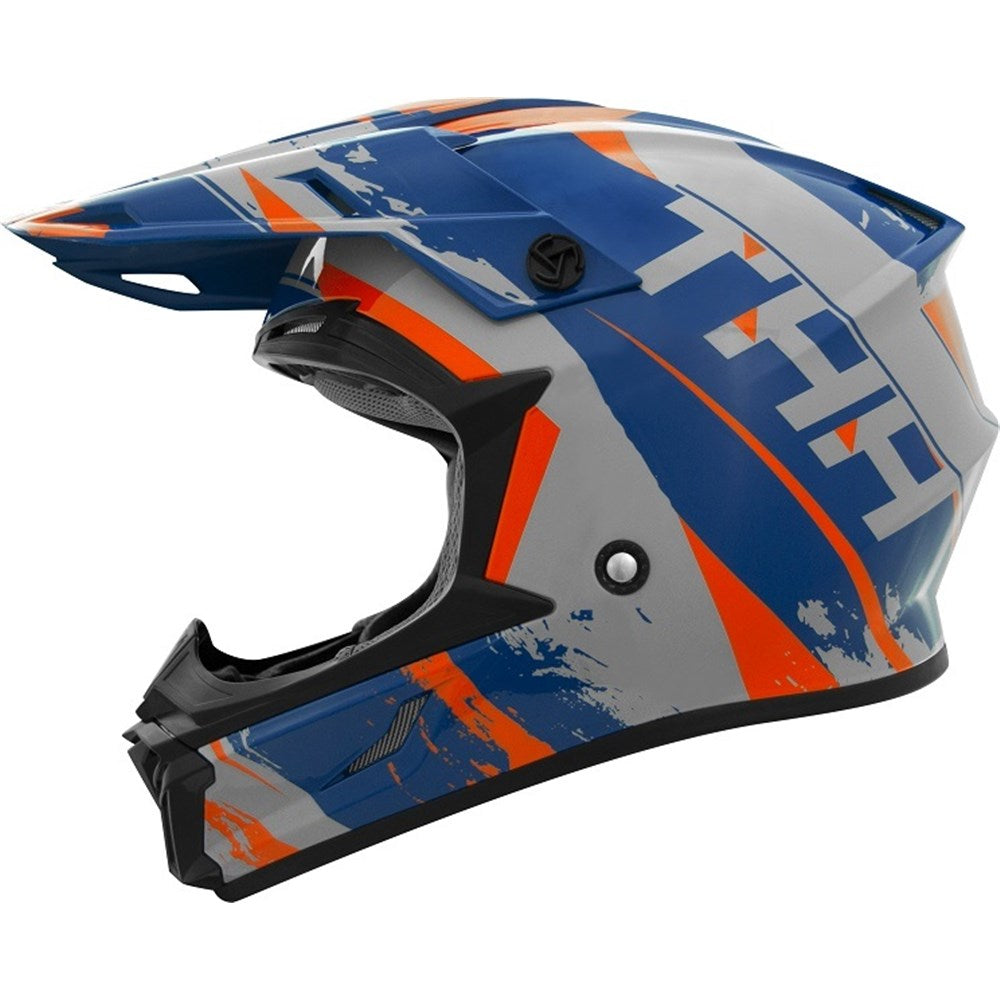THH T710X YOUTH RAGE MATT BLU/ORG (XL) [ONC01] #