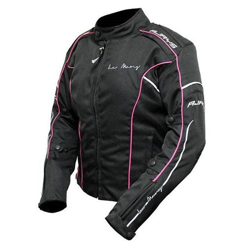 #RJAYS LEMANS III LADIES JKT BLK/PNK/WHT (XL)