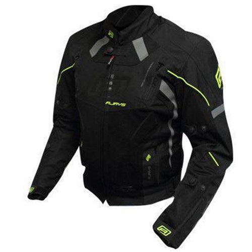 #RJAYS OCTANE III JKT LADIES BLK/HI-VIZ (SM)