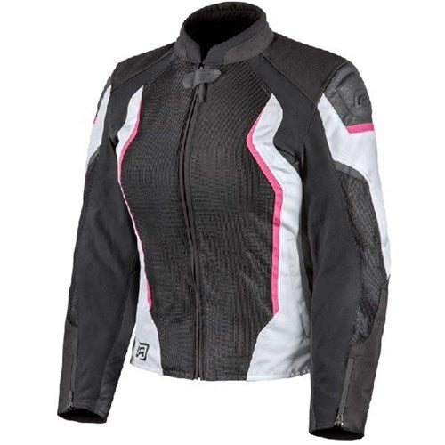 RJAYS SECTOR LADIES JKT BLK/WHT/PNK (08)