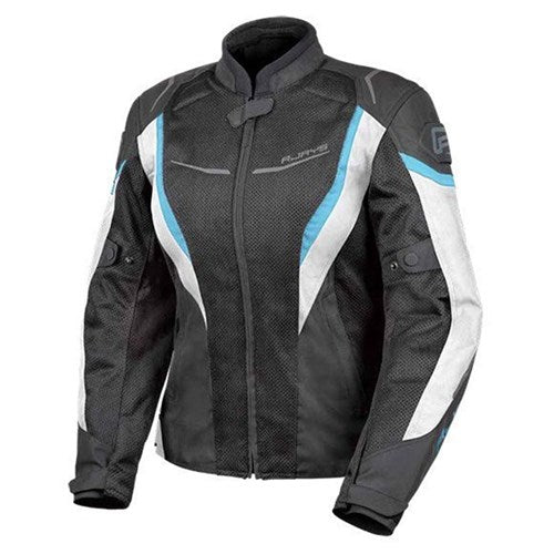 RJAYS SWIFT III JKT LADIES BLK/WHT/LIGHT BLU (06)