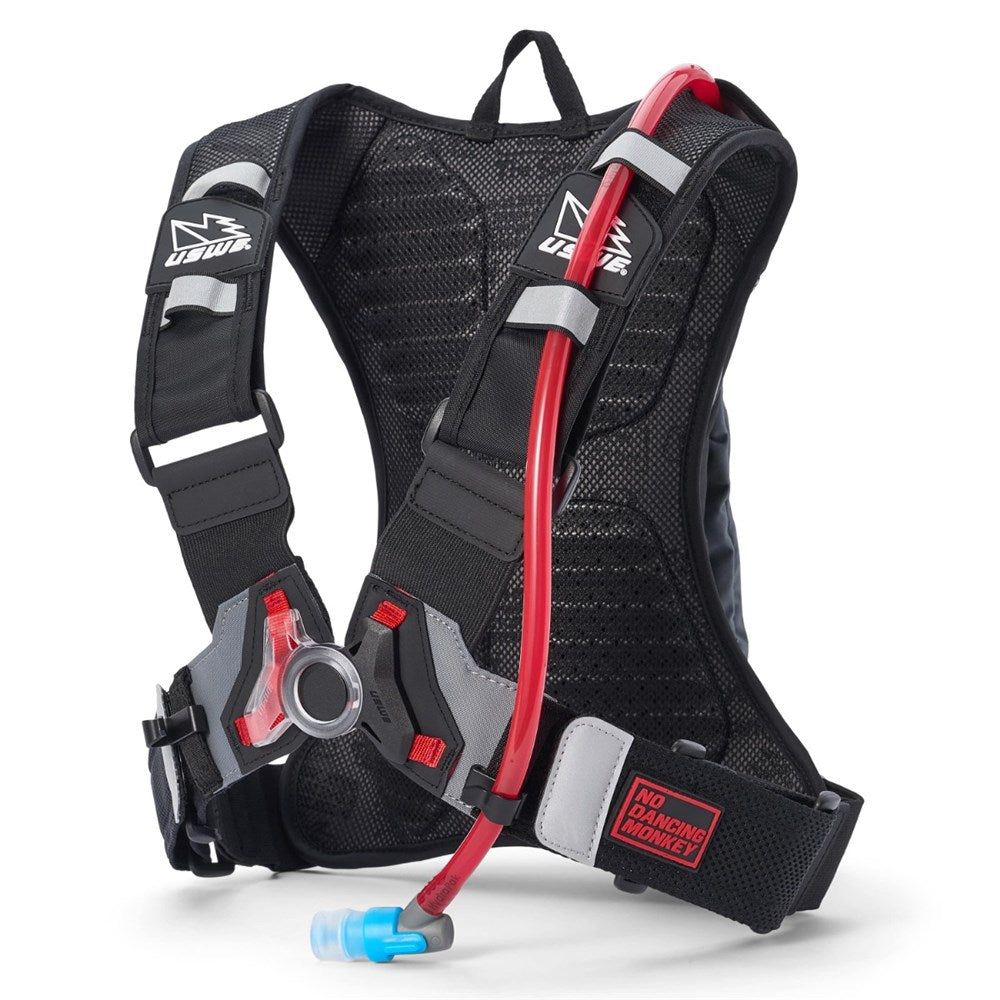 USWE RAW 3L DIRT BIKING HYDRATION PACK BLK/GRY (MOTO HYDRO) [SPC01]