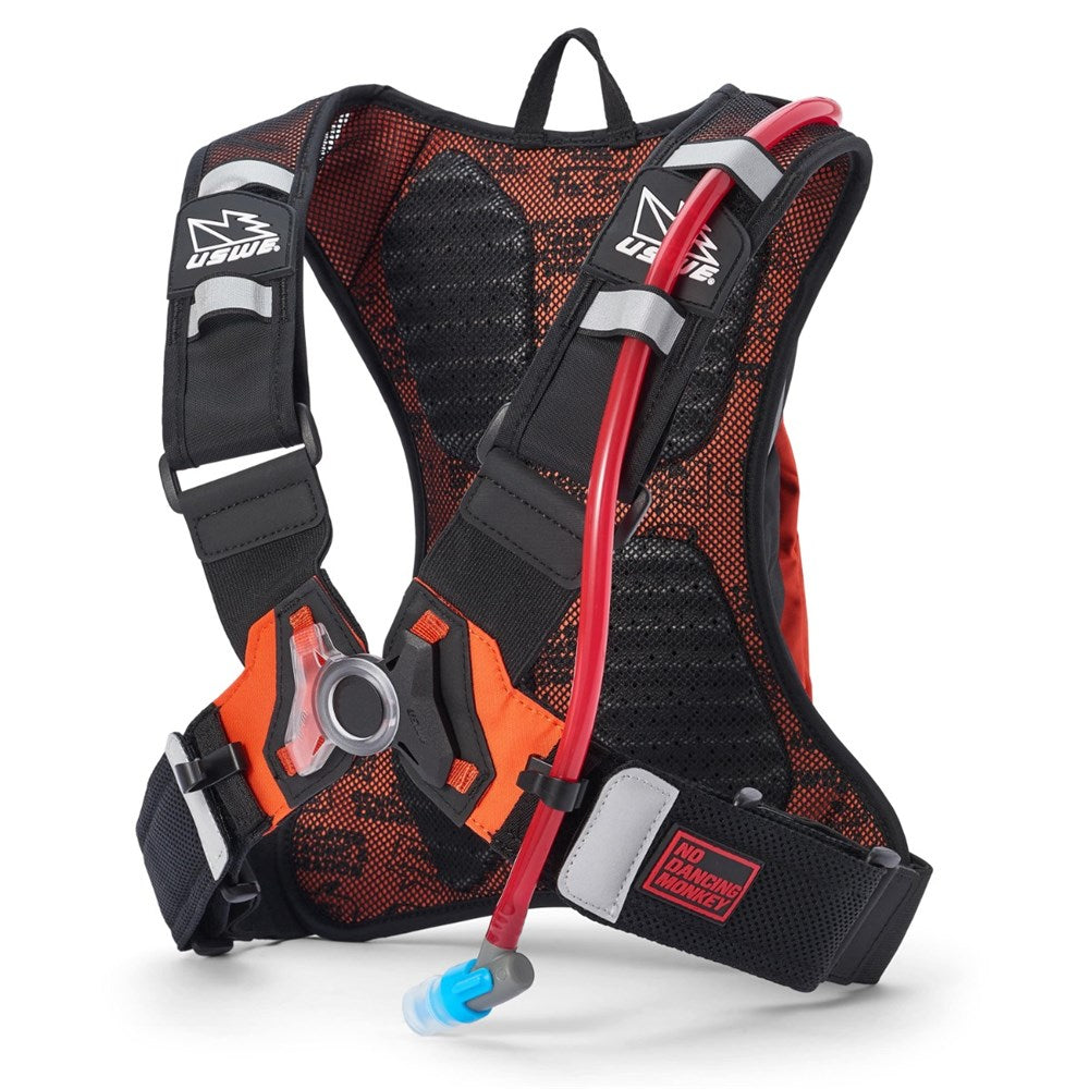 USWE RAW 3L DIRT BIKING HYDRATION PACK BLK/FACTORY ORG (MOTO HYDRO) [SPC01]