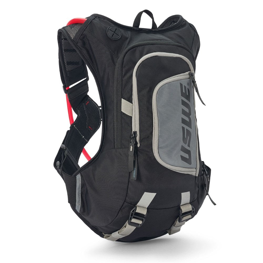 USWE RAW 12L DIRT BIKING HYDRATION PACK BLK/GRY (MOTO HYDRO) [SPC01]