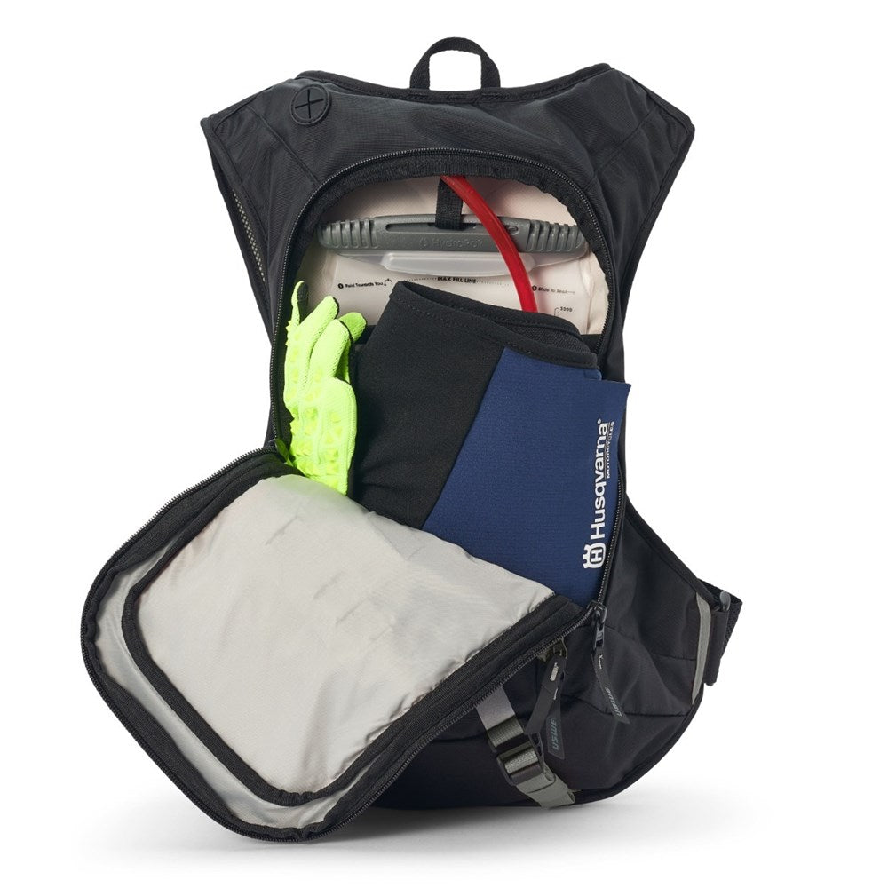 USWE RAW 12L DIRT BIKING HYDRATION PACK BLK/GRY (MOTO HYDRO) [SPC01]