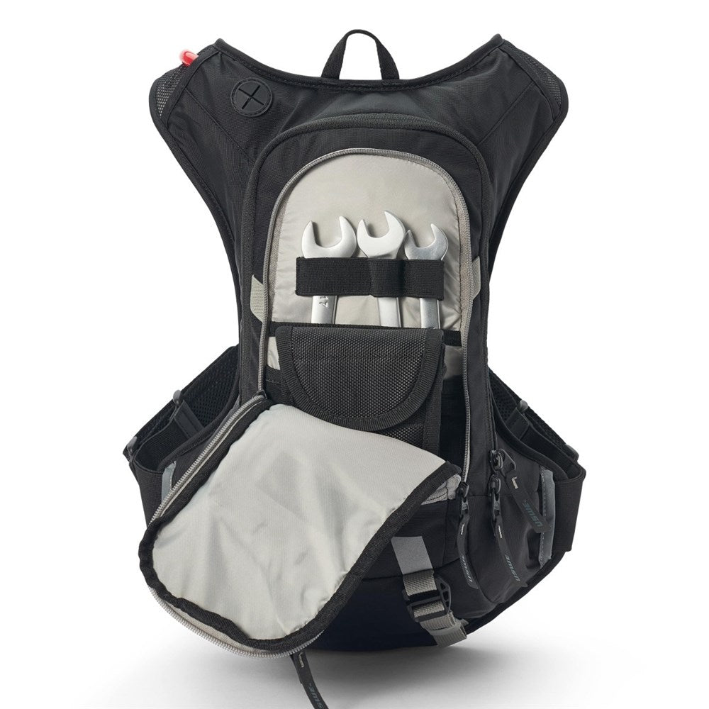 USWE RAW 12L DIRT BIKING HYDRATION PACK BLK/GRY (MOTO HYDRO) [SPC01]