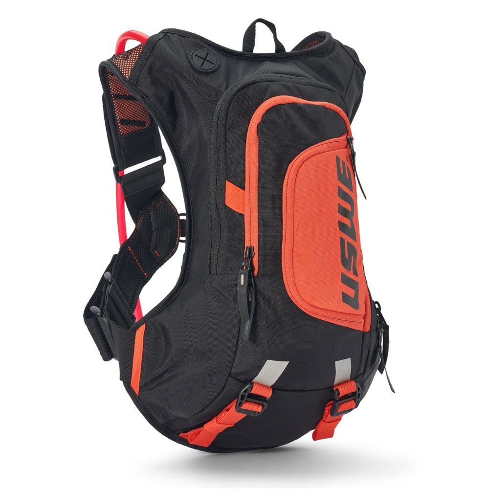 USWE RAW 12L DIRT BIKING HYDRATION PACK BLK/FACTORY ORG (MOTO HYDRO) [SPC01]