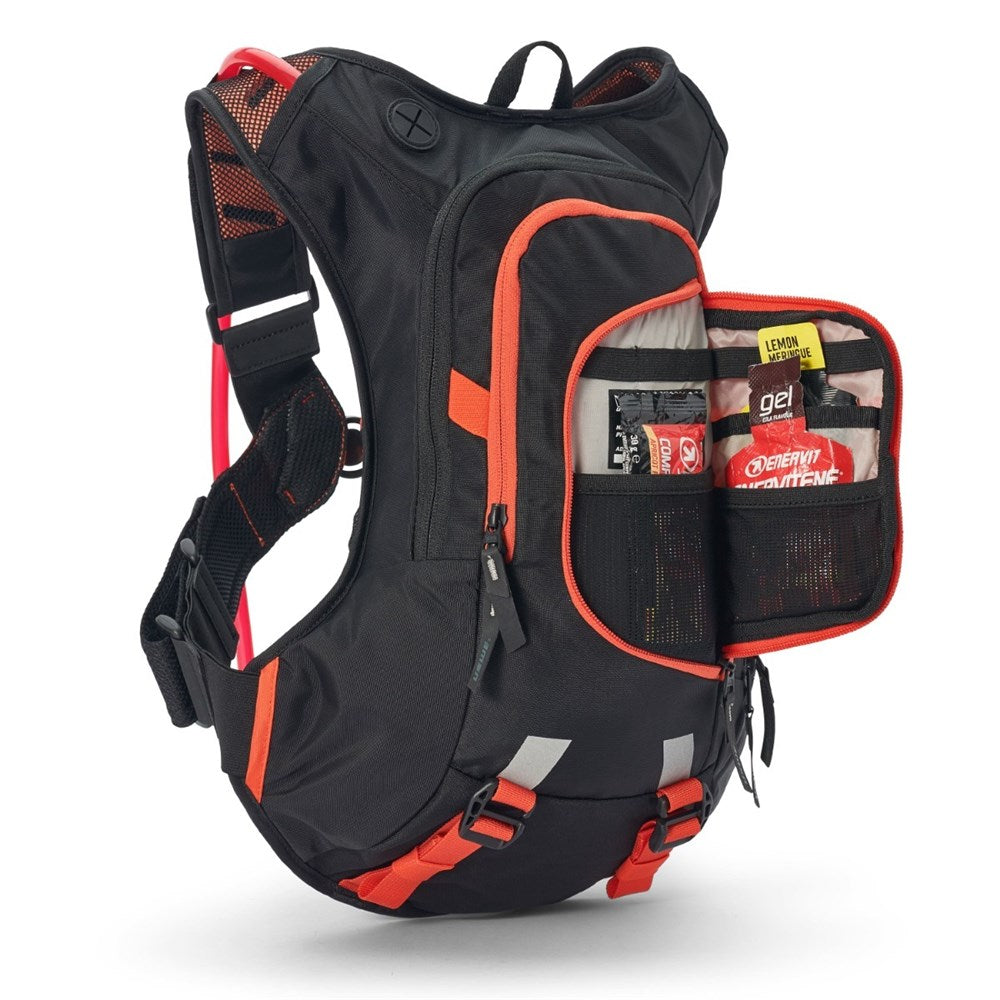 USWE RAW 12L DIRT BIKING HYDRATION PACK BLK/FACTORY ORG (MOTO HYDRO) [SPC01]