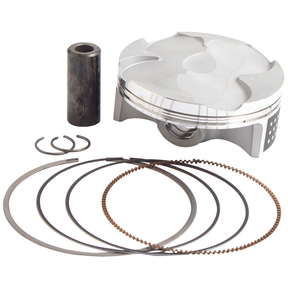 Vertex Replica Piston kit; Kit includes: Piston, rings, pin, clips Kawasaki KX250F 2021 HIGH-COMP 15.05:1 77.96mm