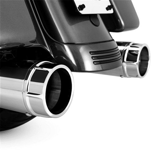 V&H TORQUER 450 SLIP-ONS CHROME TOURING 95-16