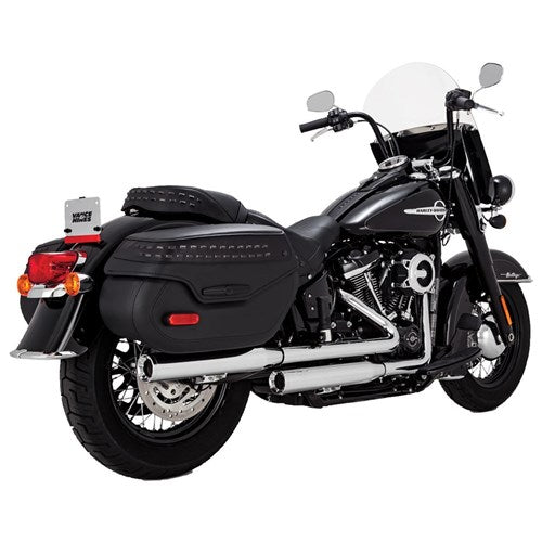 #V&H ELIMINATOR 300 SLIP-ONS CHROME SOFTAIL 18-22 (FITS: HERITAGE + DELUXE) (WILL BECOME V16316)